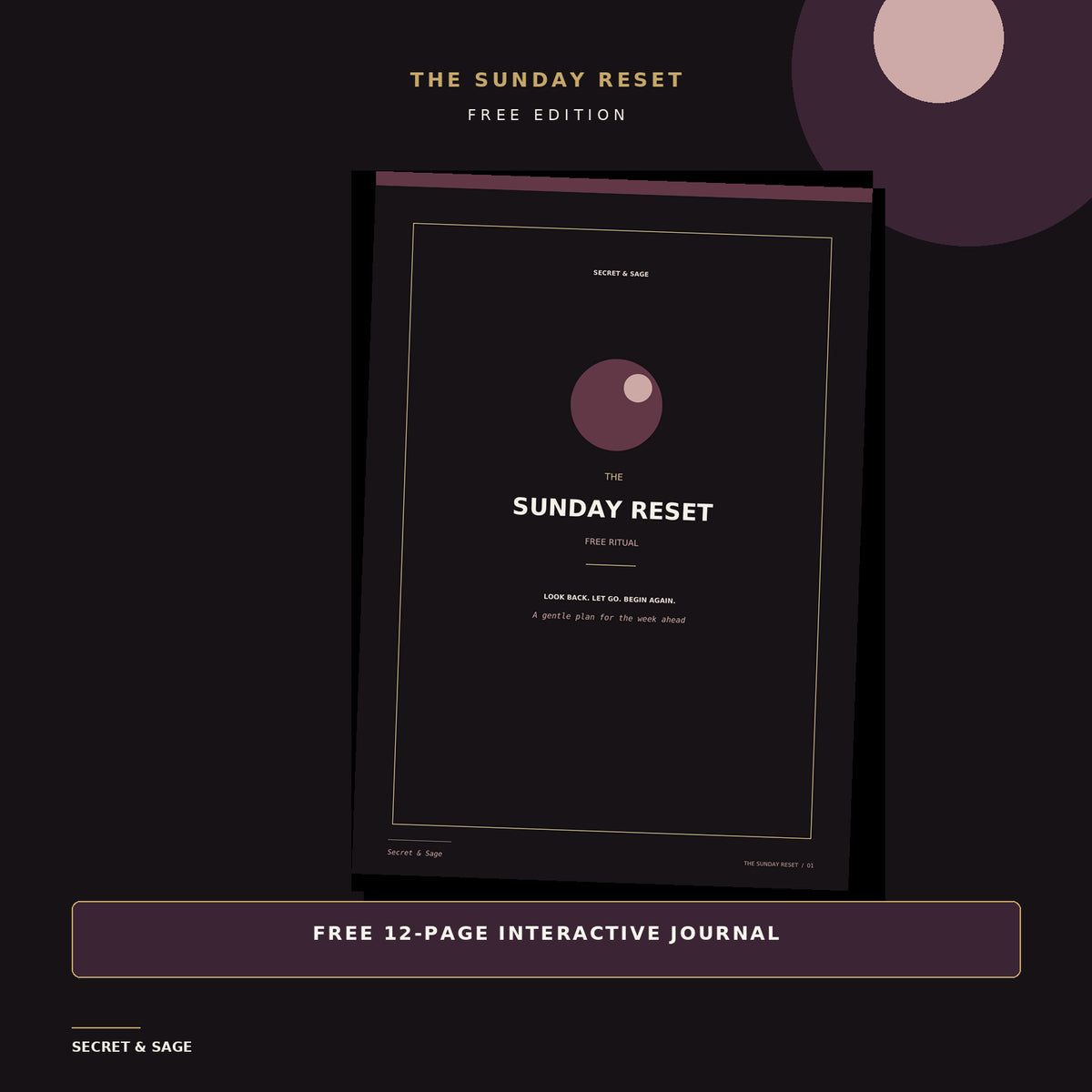 The Sunday Reset — Free Edition