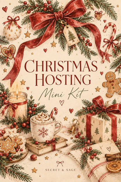 Christmas Hosting Planner Kit | Fillable PDF