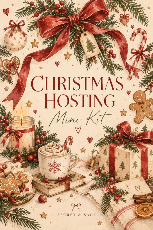 Christmas Hosting Planner Kit | Fillable PDF
