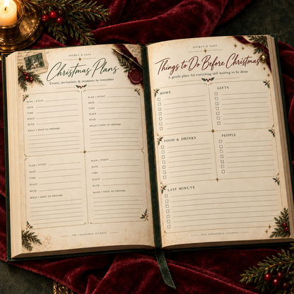 Printable Christmas Planner & Journal — Holiday Organizer PDF